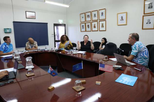 SLGlobal leadership in a roundtable meeting with government partners